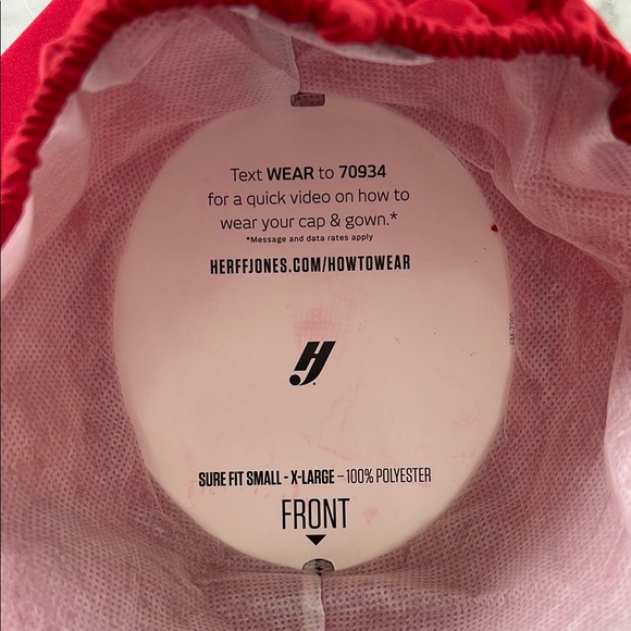 Red Graduation Cap - Picture 2 of 3